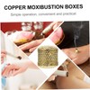 KOMBIUDA 2sets 10pcs Boxes Smokeless Moxa Storage Boxes Portable Scald