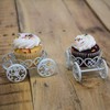 4-Pack Single Princess Carriage Cupcake Stand Holder Display
