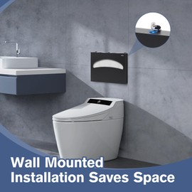 Toilet Seat Cover Dispenser Commercial Wall Mount Toilet Seat Cover Dispenser 250 Single 1/2 Fold Capacity Toilet Seat Cover Holder with Key for Office Building(SUS 304 with Matte Black)