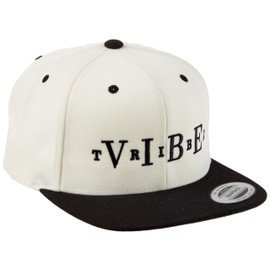 Vibe Tribe Clothing Co | Vibe Tribe Collection | Classic Snapback Hat Cap | Flat Bill | Natural/Black | Adjustable Size