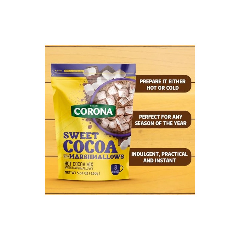 Corona, Sweet Cocoa Chocolate Powder with Marshmallows, 5.64 oz