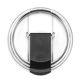 Simple Modern Tumbler, Water Bottle Lid Replacement Fits Insulated Classic, Journey and Scout Coffee Travel Mugs, SK Flip, Clear