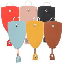 EXCEART 6 Fundas Para Llaves De Coche De Piel Sintética Extraíble Para Llaves Bolsa Portátil Para Llaves Bonita Para Llavero Portador De Llaves Para La Mayoría De Los Tipos De