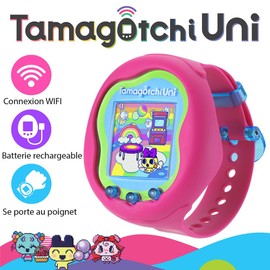 TAMAGOTCHI Bandai Uni Pink Shell | The Customisable New Generation Of Virtual Pet Based On The Original 90s Toy | Connect With Friends Worldwide With This Wearable Electronic Game