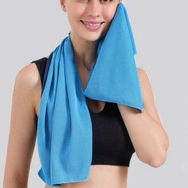 Cooling Towel Sports Climbing Sheet Swimming Towel Towel Fitness Exercise Dry Style Blue 2ea