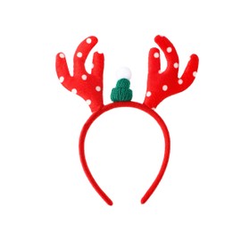 Christmas Headband Antlers Cute Xmas Dress Up Ears Head Decoration Men Women Adult Kid Costume Party Red Reindeer Antlers with Hat