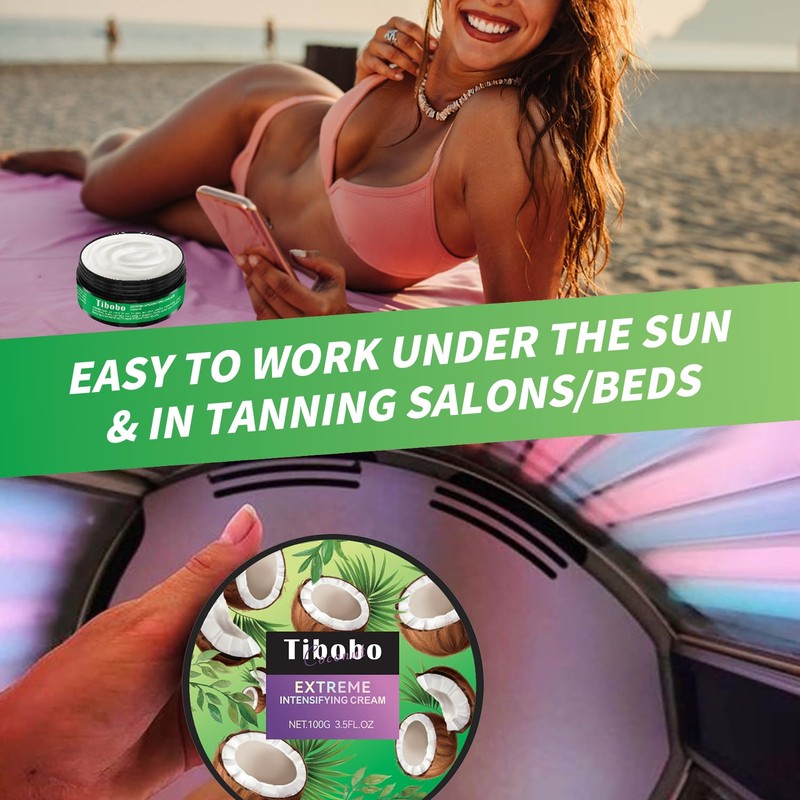 Premium Tan Accelerator Cream 100g - For Sunbed Use &