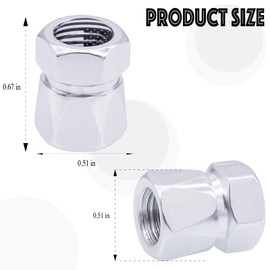 MEAJOO 4PCS USA Car Tire Valve Caps, Dustproof Leak-Proof Tire Valve Stem Cap, Universal Aluminum Alloy Stem Covers for Cars, Trucks, Bikes, Motorcycles, Bicycles Tire Caps(Silver)