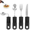 4 x Parkinson's Cutlery Spoon Thick Handle Easy Grip Vibrating