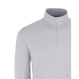 Vantage Apparel Men's Collegiate Micro Mesh Performance Gray 1/4 Zip Pullover, UCLA Bruins, Medium