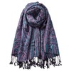 AUSEKALY Pashmina Feel Shawls Wraps for Women Rave Scarf Soft