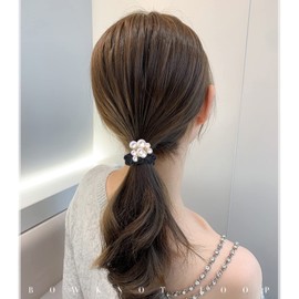 BIANHUAN Hair Rubber Scrunchie Hair Accessories, Pearl, Volume, Hair Accessories, Simple, Adult, Elegant, Stylish, Cute, Casual, 3-piece Set, Office, Hair Arrangement, Gift, School Entrance Ceremony, Kindergarten Entrance Ceremony,