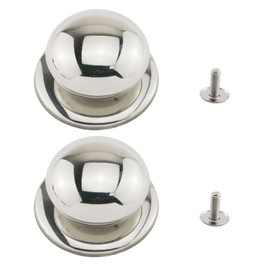 E-outstanding Pot Cover Knob Handle 2PCS 2.1 Inch Universal Stainless Steel Replacement Cookware Pan Pot Lid Handle Circular Handgrip Knob