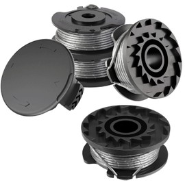 MAOZHOU Strimmer Spool Line,4 PCS Φ1.65mm 4.9m String Trimmer Replacement Spool Line + F016F04557 Spool Cover,Autofeed Nylon Spools for Bosch ART 23 SL 26 SL Grass Trimmer F016800569 F016800385