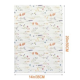DNUZEWR 50 hojas de papel de seda para envolver regalos de flores, 20 x 14 pulgadas, papel de seda floral para bolsa de regalo, manualidades, boda, cu