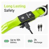 Tractive LED Light Up Dog Collar USB Rechargeable Waterproof (Green)