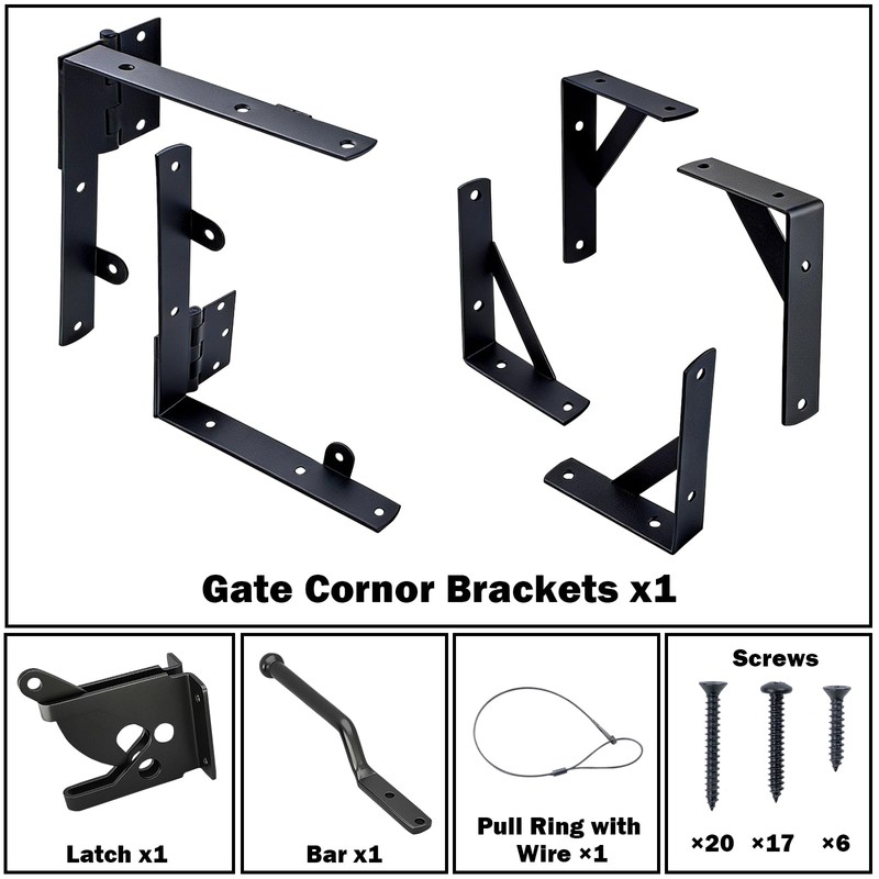 1 Sets Anti-Sag Gate Kit, Heavy Duty No Sag Gate