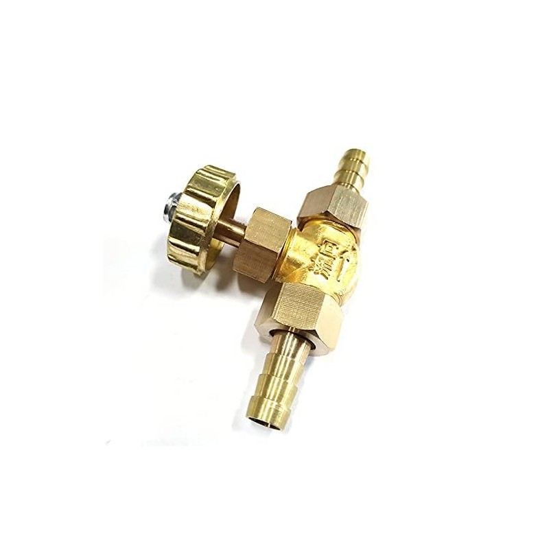 Elbow Brass Needle Valve for Gas/Air/Lpg Brass Hose Regulating Gate