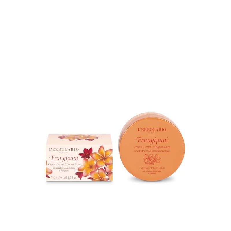 L'Erbolario Frangipani Magic Light Scented and Moisturising Body Cream with