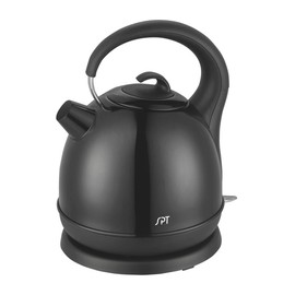 SPT Stainless Cordless Electric Kettle, Black