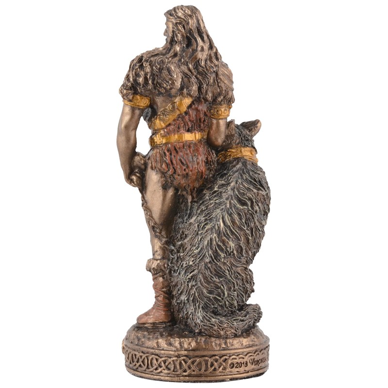 Veronese Miniature Figurine Germanic God Tyr Bronze Hand-Painted