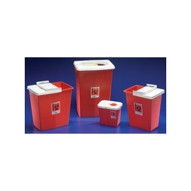 PT# 8980 PT# # 8980- Container Sharps Large Hinged Lid Red 8gal Ea by, Kendall Company