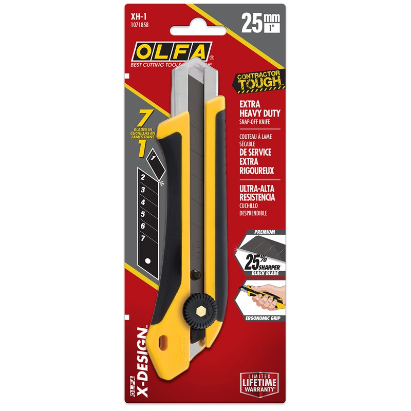 OLFA 25mm Extra Heavy-Duty Utility Knife (XH-1) - Multi-Purpose Custom