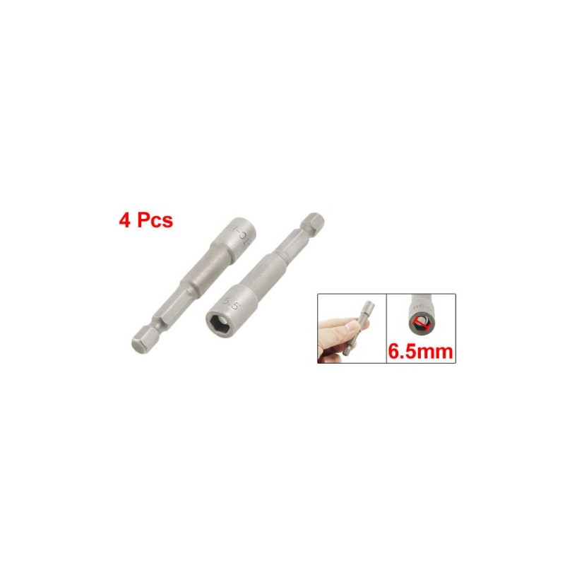 sourcing map Magnetic Nut Setters Driver/Hardware, 6.5mm Hex Socket, 65mm,