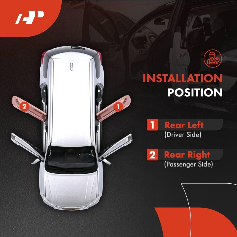 A-Premium 2PCS Rear Left and Right Door Check Strap Stopper