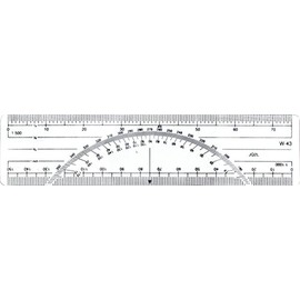 Westcott 6-Inch Metric Protractor Ruler (W-43 BP)