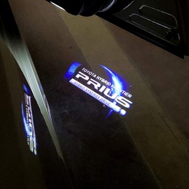 Akarin Laser Logo Light, Door Welcome Light, Door Courtesy Lamp, LED Logo Projection, Courtesy, Set of 2, Car Door Lamp for Toyota Prius 30 Series 40 Series α 50 Series Prius
