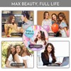 XUANHEFA Human Hair Ring Loop Hair Tip Extensions Remy Hair