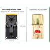 Bullseye - 12 Pack - Mouse Traps - Indoor/Outdoor, Reusable,