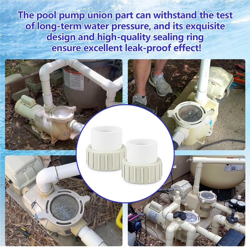 Ahuliao Pool Pump Union Fittings Replacement Pentair SuperFlo & SuperFlo