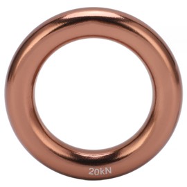 Climbing Rappel Ring Aluminum Alloy Round Mountain Climbing O Ring for Tree Climbing Adventure Sports
