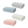 MERRYHAPY Supple Absorbent Face Towels 4 Pack Cloths for Home