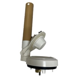 NUFLUSH Gerber 3 in. One Piece Toilet Flush Valve with Two Locking Lugs, Adjustable Tube