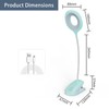 QJUZO Klemmlampe Bett, LED Leselampe Bett Touch Dimmbar 3 Farben