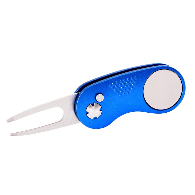Mile High Life All-Metal Foldable Golf Divot Tool with Pop-up