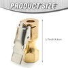 laffoonparts Tire Air Chuck with Clip, Heavy Duty Brass Closed
