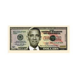 American Art Classics Nobama 2012 Trillion Dollar Bill Collectible - Comes in Currency Holder