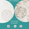 Shower Mat, White, 48 x 48 cm, Square Shower Mat,