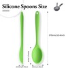 Auvotuis 2 Pcs Silicone Spoons for Cooking Heat Resistant, Non-Stick