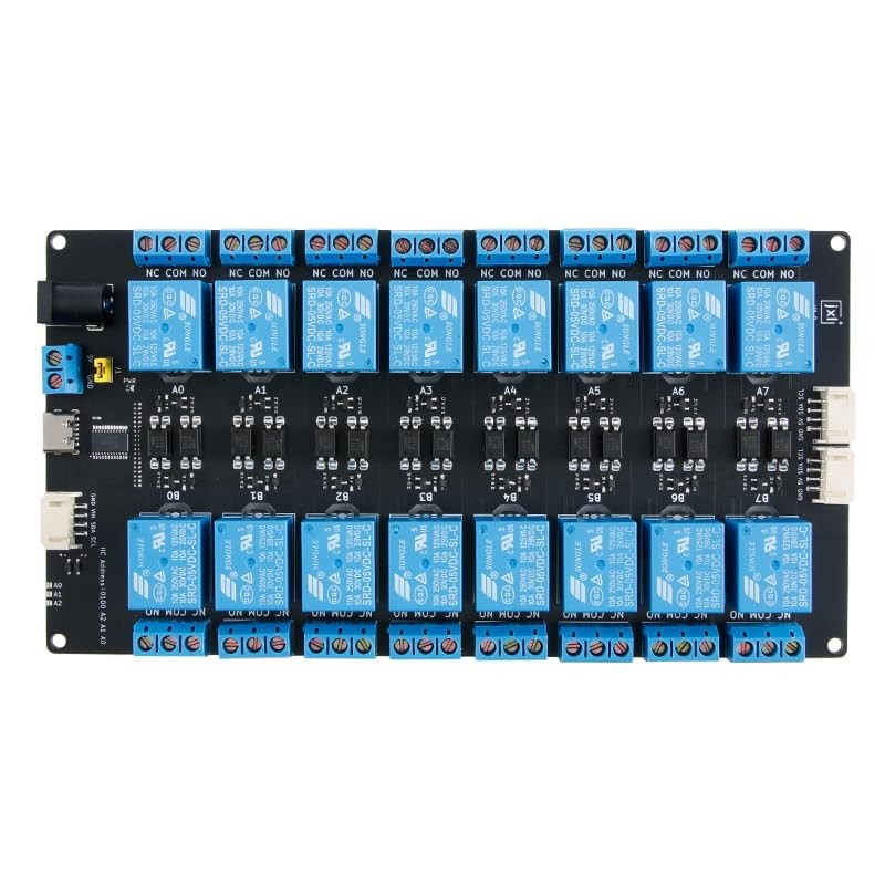 JESSINIE 16 Channel 5V Relay Module with Optocoupler Isolation 10A