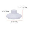 Tsnamay White Floor Foot Switch,Round Floor Foot Switch Inline, Plastic