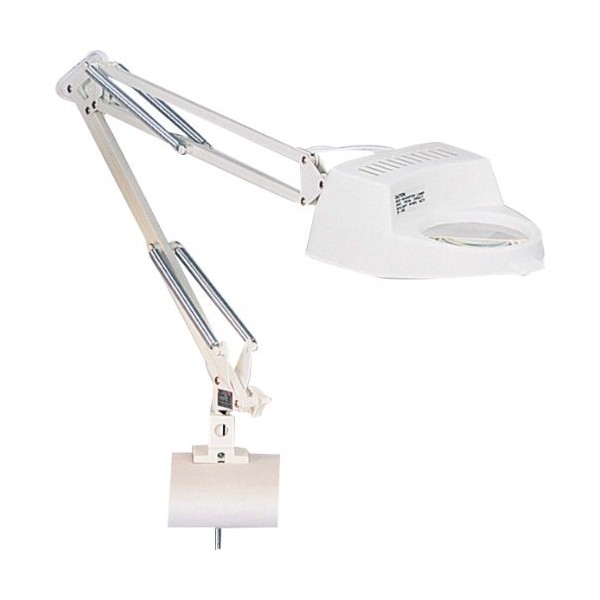 ELUCIDATE 3X Magnifier Lamp | 36" (91.4 cm) Extendable Arm | 3.5" (8.9 cm) Diameter Lens | Clamps up to 2.25" (5.7 cm) Desk | Ready for 60W Bulb (not Included) | Expert's Choice for Detailed Work