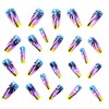 Summer Press on Nails Long Coffin Fake Nails Gradient Glue
