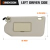 Sun Visor with Light for 2013-2018 Nissan Pathfinder, 2014-2017 Infiniti