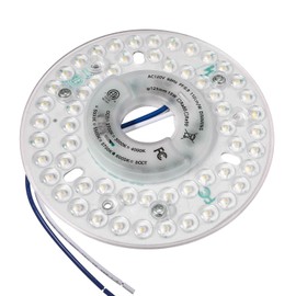 Ledytech 4.92'' LED Ceiling Fan Light Retrofit Kit, Ceiling Flush Light, Ceiling Light Replacement Panel PCB 1800LM Dimmable 18W (White 6000K)
