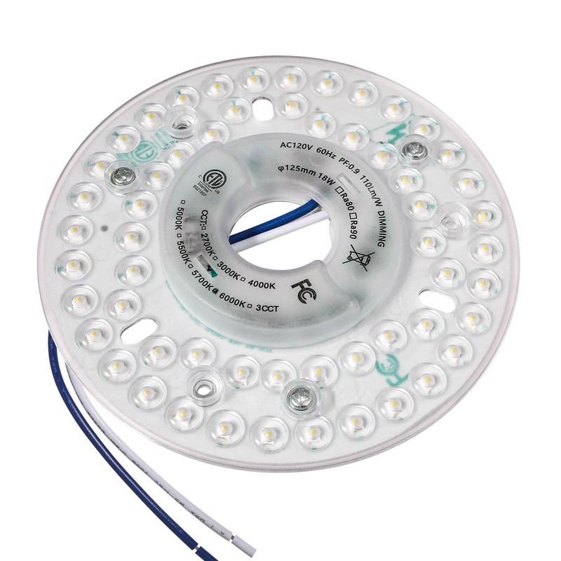 Ledytech 4.92'' LED Ceiling Fan Light Retrofit Kit, Ceiling Flush